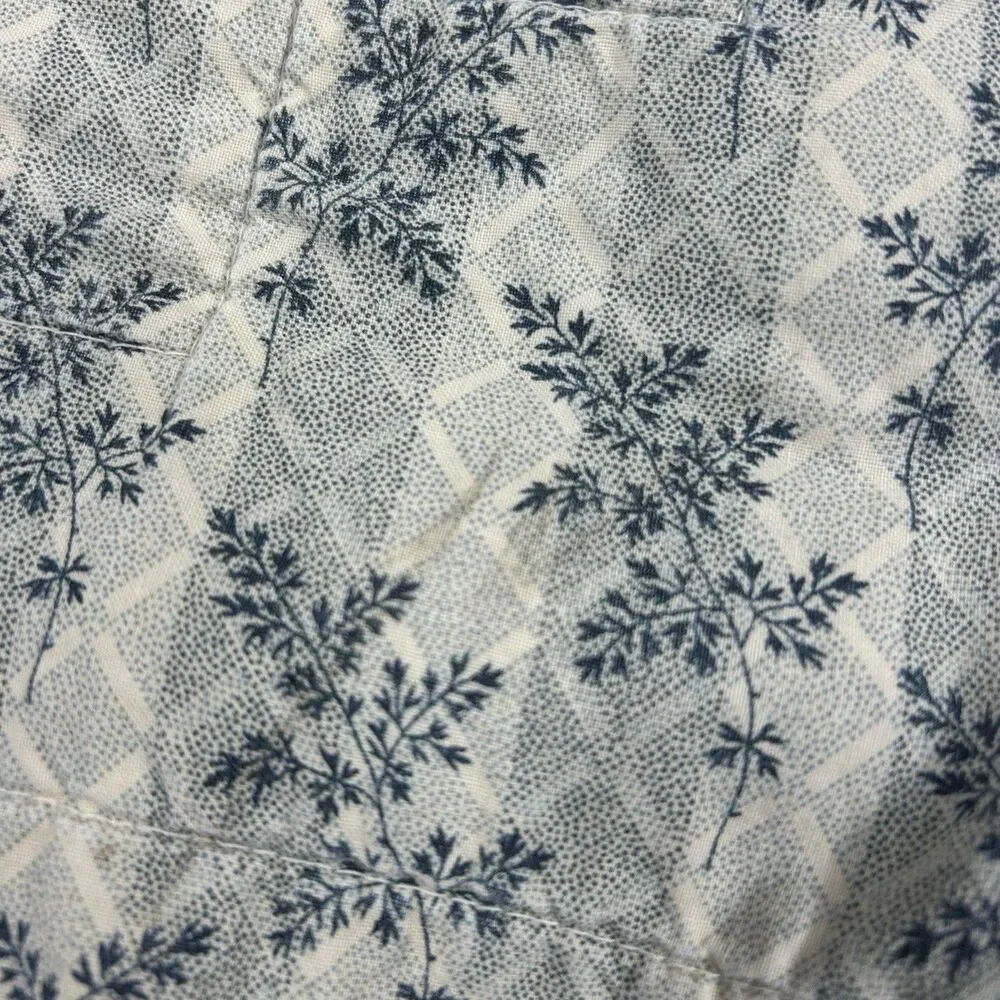 Log Cabin Pattern Quilt Twin 46 x 68 Diagonal Cottagecore Bloomcore Farmhouse